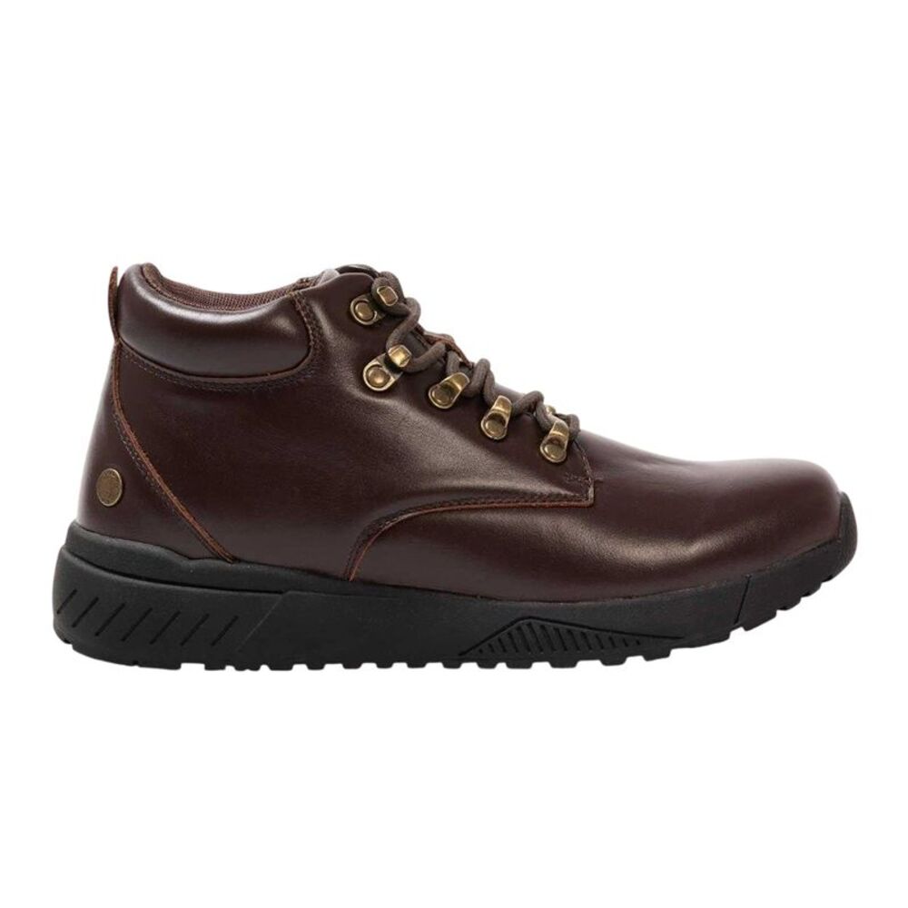 Donnay Mens Leather Chukka Boots / Dark Brown